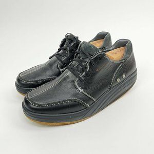MBT Mens Tariki Lace Up Black Leather Toning Workout Comfort Shoes Size 12